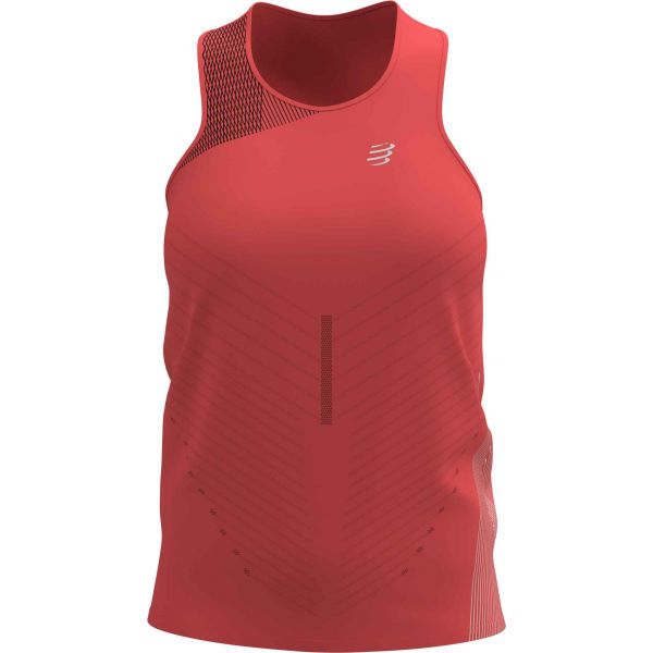 Compressport Compressport PERFORMANCE SINGLET W Дамски потник за бягане, цвят сьомга, размер M