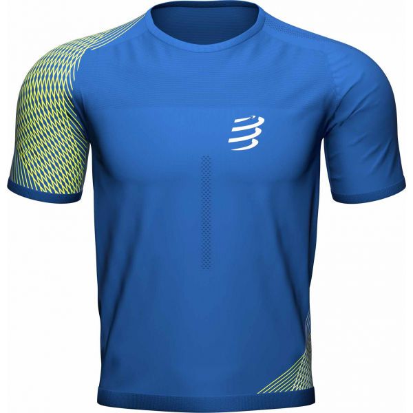 Compressport Compressport PERFORMANCE SS TSHIRT M Мъжка тениска за бягане, синьо, размер XL