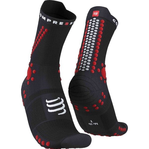 Compressport Compressport PRO RACING SOCKS v4.0 TRAIL Чорапи за бягане, черно, размер T1