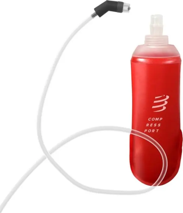 Compressport Compressport ERGOFLASK 500ML + TUBE Мека спортна бутилка с маркуче, червено, размер 500 ML