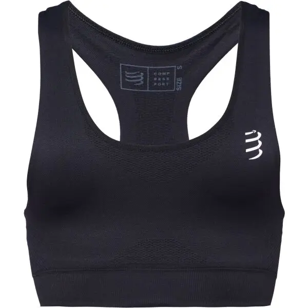 Compressport Compressport FEELFREE SEAMLESS BRA Дамско  спортно бюстие, черно, размер