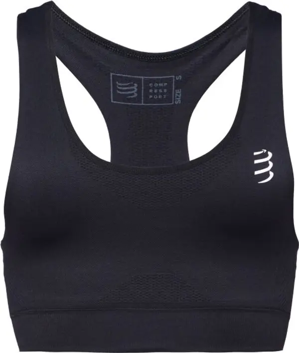 Compressport Compressport FEELFREE SEAMLESS BRA Дамско  спортно бюстие, черно, размер