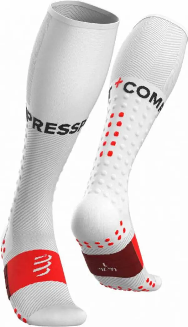 Compressport Compressport FULL SOCKS RUN Компресиращи чорапи за бягане, бяло, размер