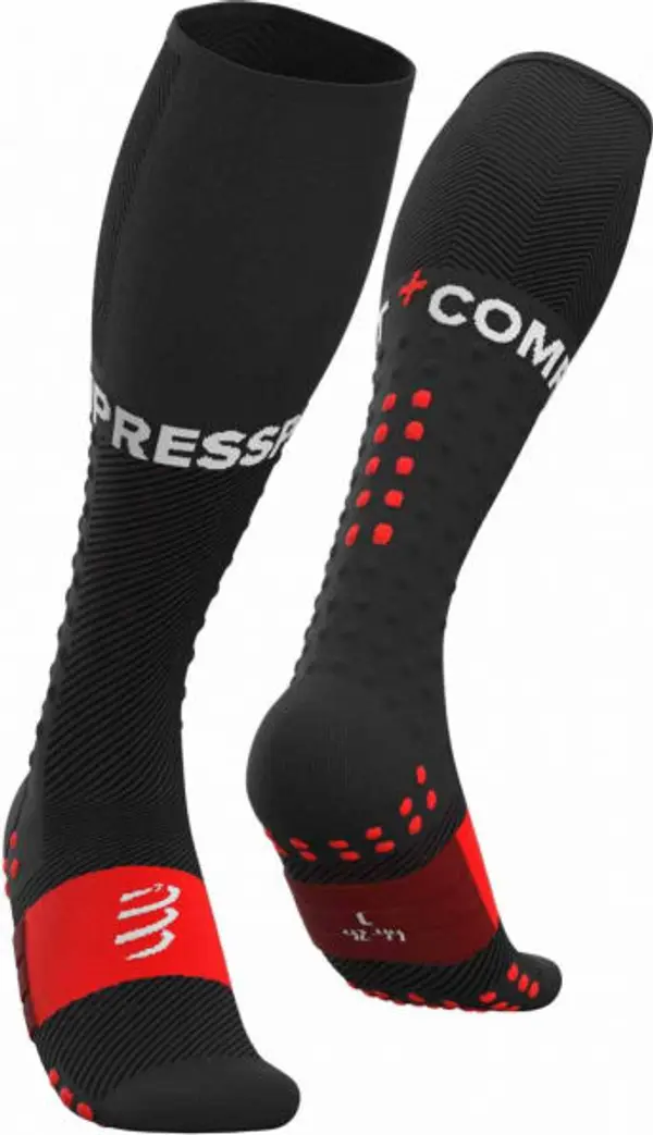 Compressport Compressport FULL SOCKS RUN Компресиращи чорапи за бягане, черно, размер