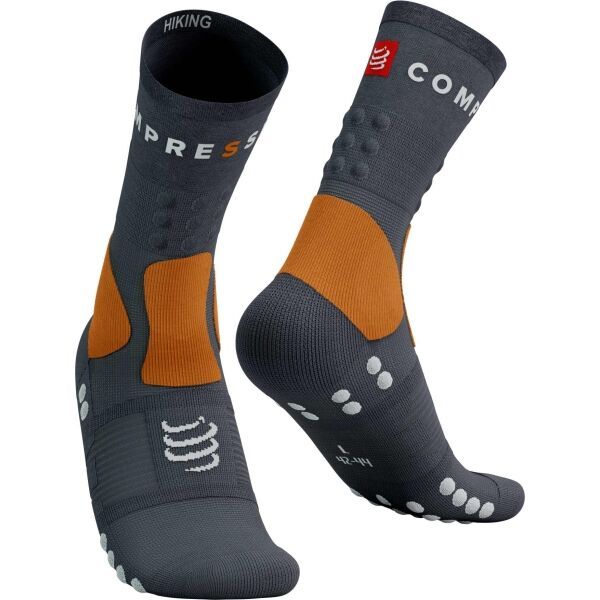 Compressport Compressport HIKING SOCKS Туристически чорапи, сиво, размер
