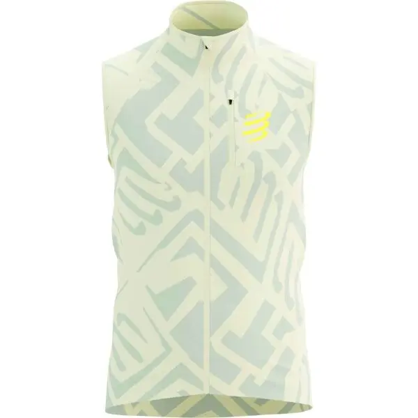 Compressport Compressport HURRICANE WINDPROOF VEST M Мъжки елек от флийс, светло-зелено, размер