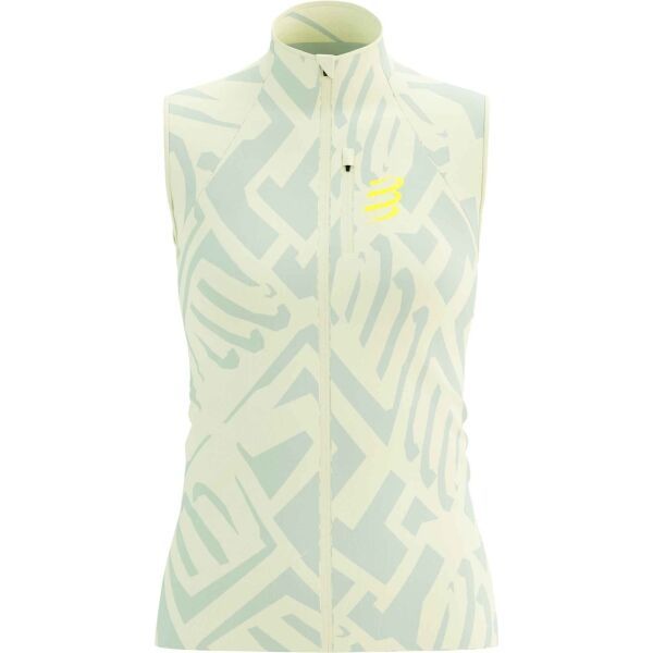 Compressport Compressport HURRICANE WINDPROOF VEST W Дамско елече за бягане, светло-зелено, размер