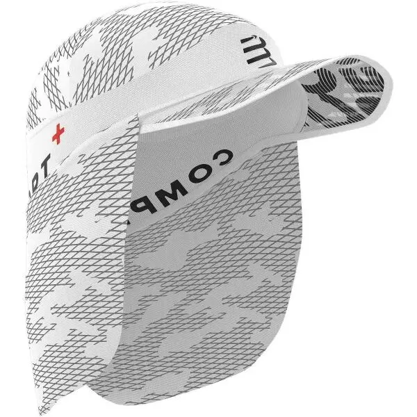 Compressport Compressport ICE CAP SUN SHADE Шапка за бягане с козирка и закриване на врата, бяло, размер