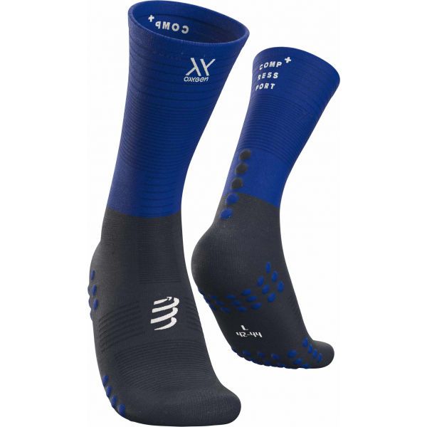 Compressport Compressport MID COMPRESSION SOCKS Чорапи за бягане, синьо, размер