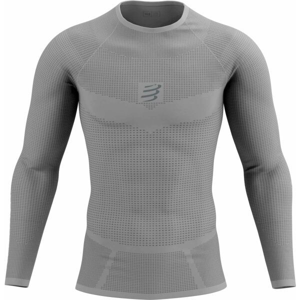 Compressport Compressport ON/OFF BASE LAYER LS TOP M Мъжка функционална тениска, сиво, размер