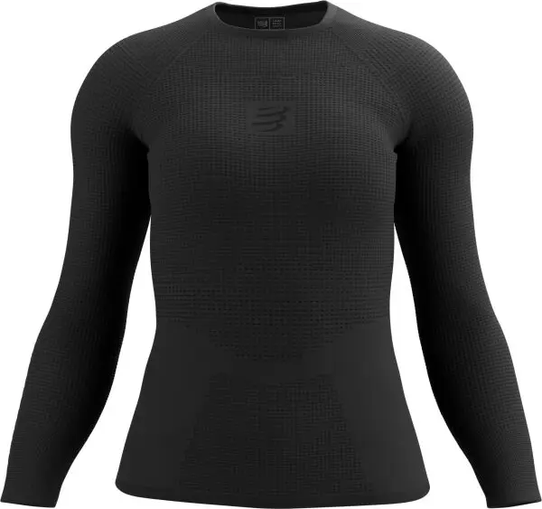 Compressport Compressport ON/OFF BASE LAYER LS TOP W Дамска термо блуза, черно, размер