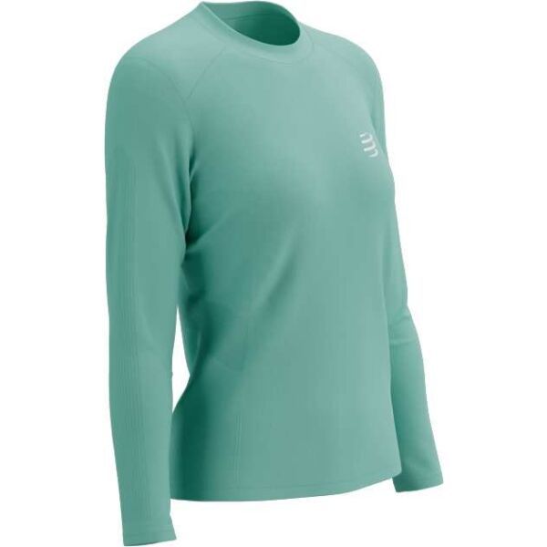 Compressport Compressport PERFORMANCE LS TSHIRT W Дамска тениска за бягане с дълъг ръкав, тюркоазено, размер