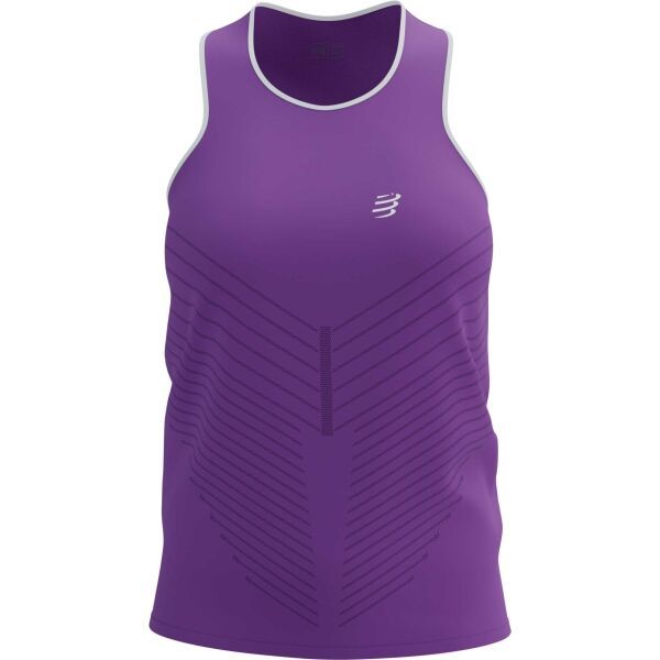 Compressport Compressport PERFORMANCE SINGLET W Дамски потник за бягане, лилаво, размер