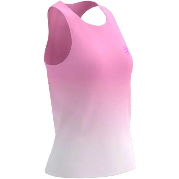 Compressport Compressport PERFORMANCE SINGLET W Дамски потник за бягане, розово, размер
