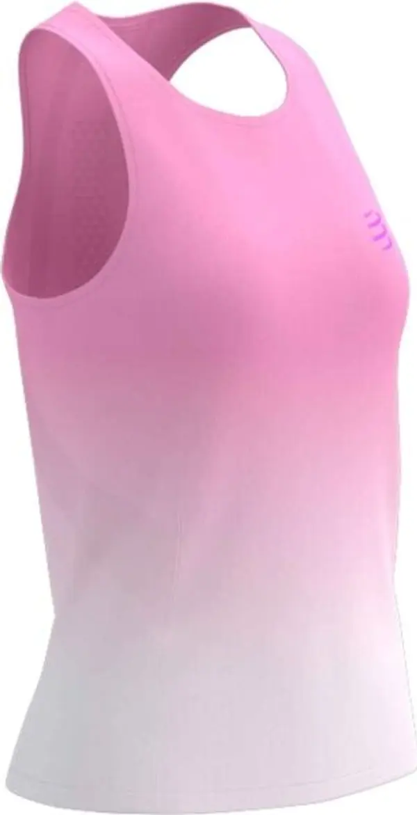 Compressport Compressport PERFORMANCE SINGLET W Дамски потник за бягане, розово, размер