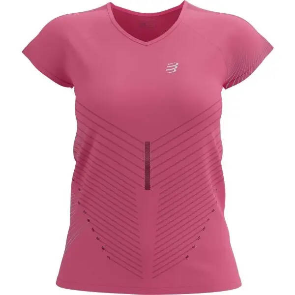 Compressport Compressport PERFORMANCE SS TSHIRT W Дамска тениска за бягане, розово, размер