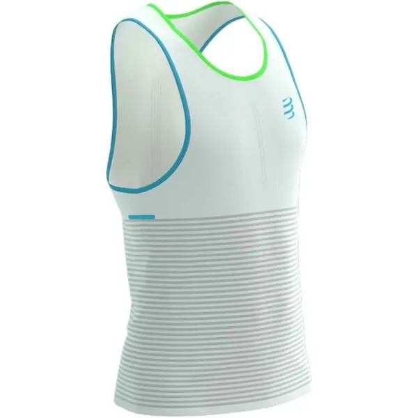 Compressport Compressport PRO RACING SINGLET M Мъжки потник за бягане, бяло, размер