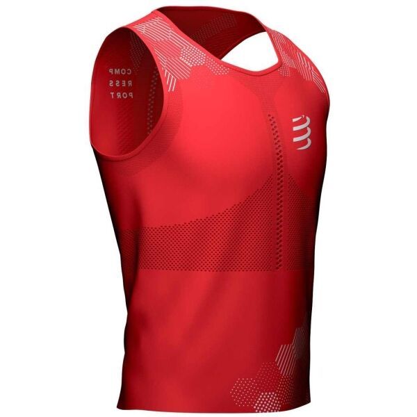 Compressport Compressport PRO RACING SINGLET M Мъжки потник за бягане, червено, размер