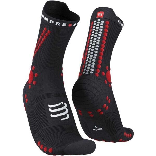 Compressport Compressport PRO RACING SOCK v4.0 RUN HIGH Чорапи за бягане, черно, размер