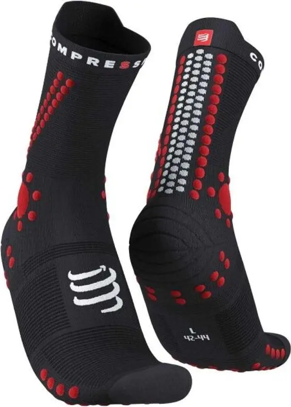 Compressport Compressport PRO RACING SOCK v4.0 RUN HIGH Чорапи за бягане, черно, размер