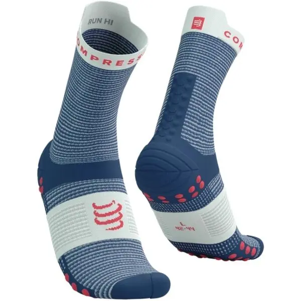 Compressport Compressport PRO RACING SOCK v4.0 RUN HIGH Чорапи за бягане, синьо, размер