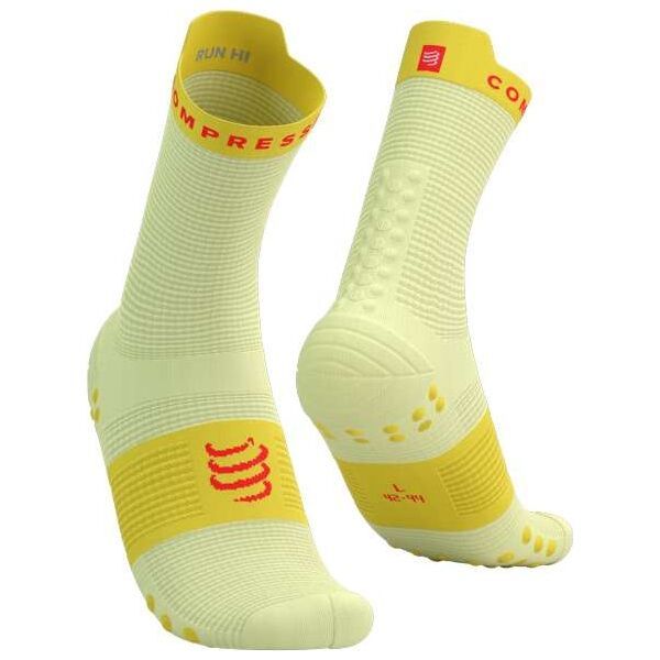 Compressport Compressport PRO RACING SOCK v4.0 RUN HIGH Чорапи за бягане, жълто, размер
