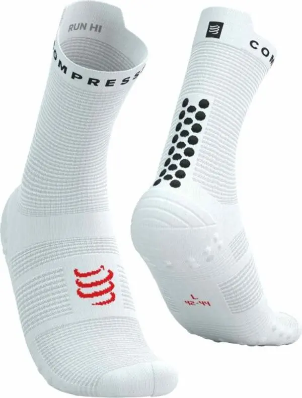 Compressport Compressport PRO RACING SOCKS V4.0 RUN Чорапи за бягане, бяло, размер