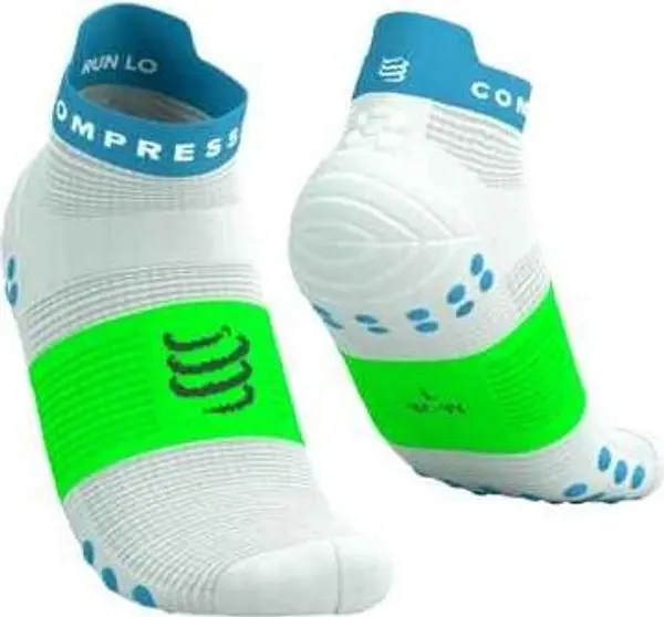 Compressport Compressport PRO RACING SOCKS V4.0 RUN LOW Чорапи за бягане, бяло, размер