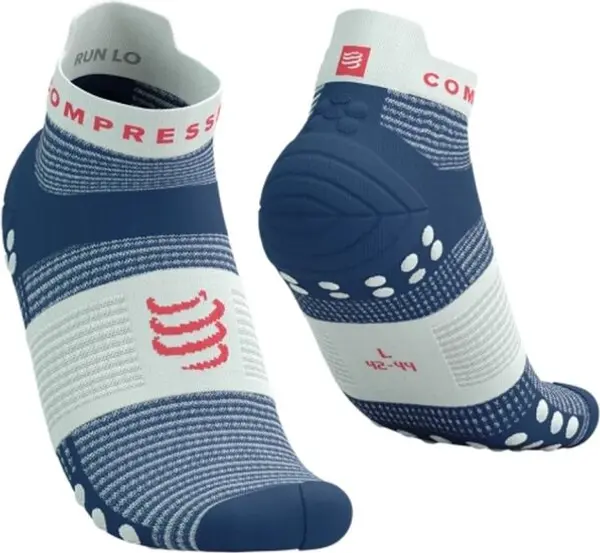 Compressport Compressport PRO RACING SOCKS V4.0 RUN LOW Чорапи за бягане, синьо, размер 39-41