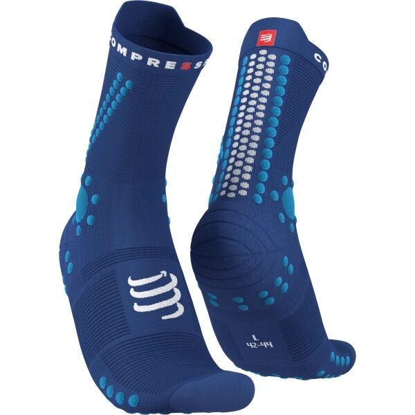 Compressport Compressport PRO RACING SOCKS v4.0 TRAIL Чорапи за бягане, синьо, размер