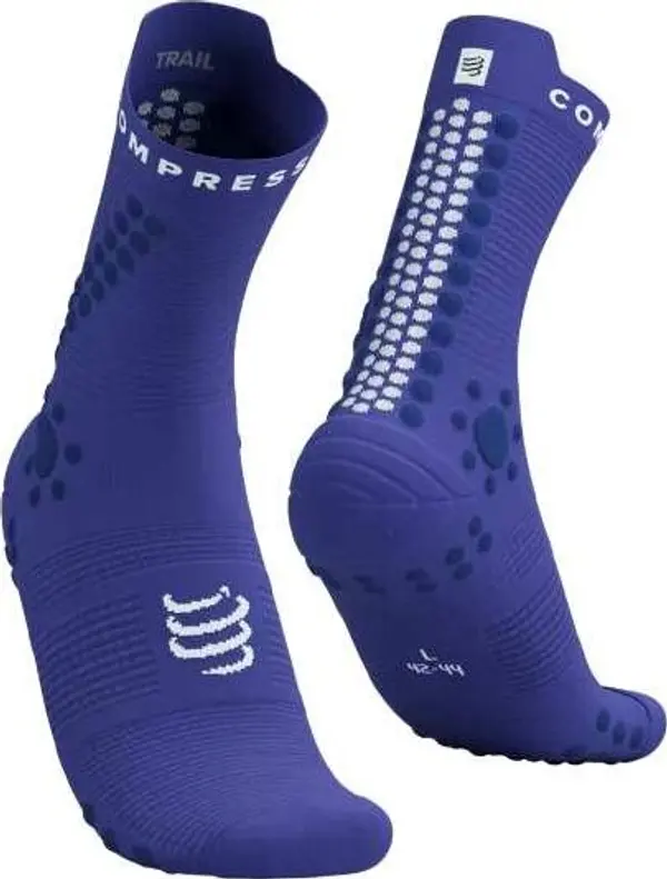 Compressport Compressport PRO RACING SOCKS v4.0 TRAIL Чорапи за бягане, синьо, размер