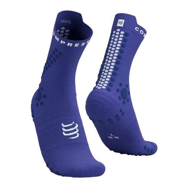 Compressport Compressport PRO RACING SOCKS v4.0 TRAIL Чорапи за бягане, синьо, размер