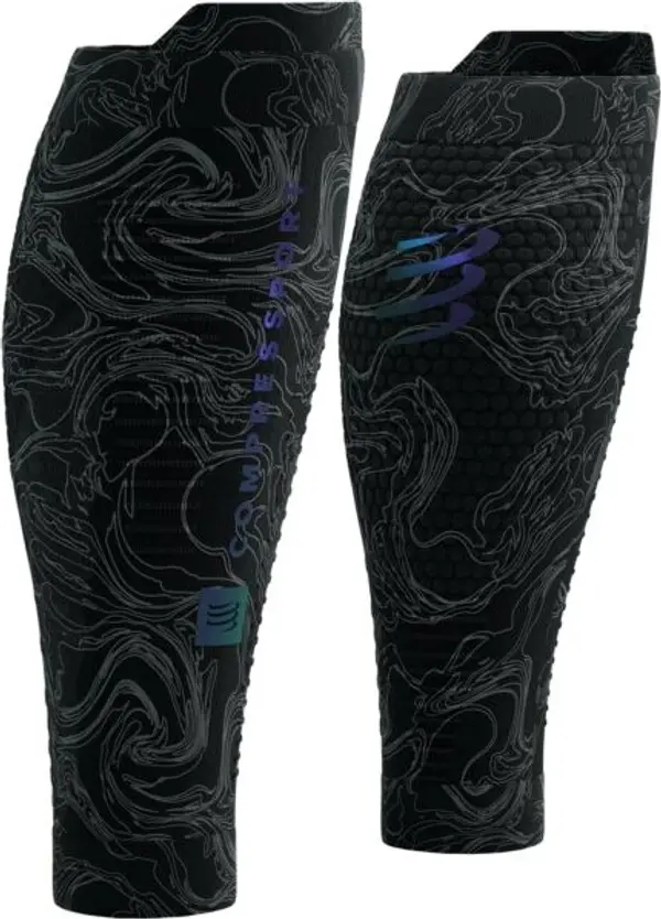 Compressport Compressport R2 3.0 AURORA Компресиращи протектори за прасци, черно, размер