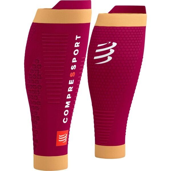Compressport Compressport R2 3.0 Компресиращи наколенки за прасци, червено, размер