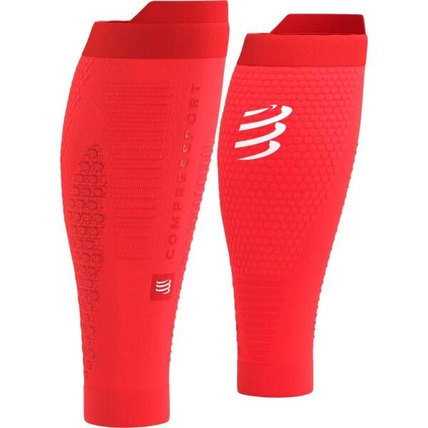 Compressport Compressport R2 3.0 Компресиращи наколенки за прасци, червено, размер