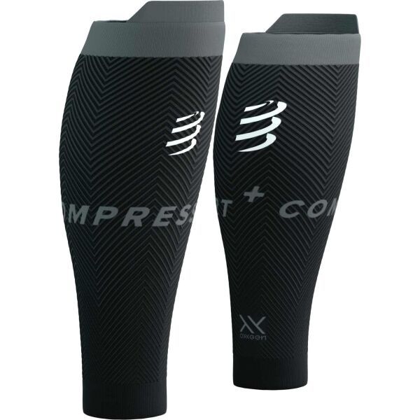 Compressport Compressport R2 OXYGEN Компресиращи наколенки за прасци, черно, размер