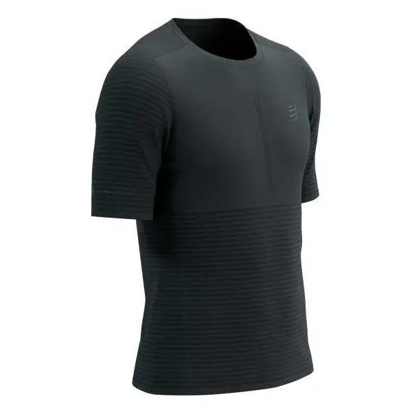 Compressport Compressport RACING SS TSHIRT M Мъжка тениска за бягане, черно, размер