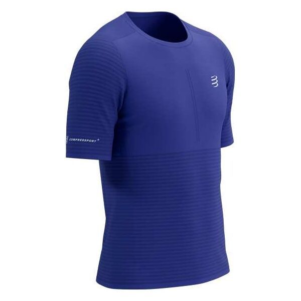 Compressport Compressport RACING SS TSHIRT M Мъжка тениска за бягане, синьо, размер