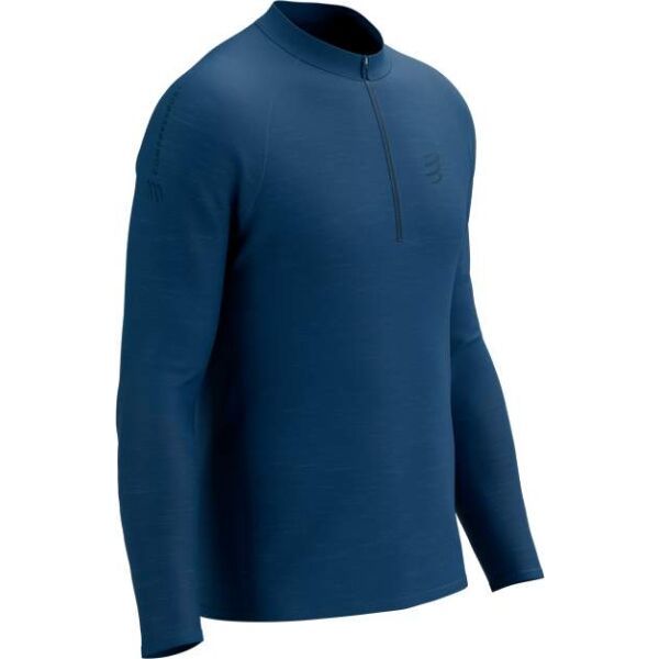 Compressport Compressport TRAIL HZ LS TSHIRT M Мъжка тениска за бягане, синьо, размер