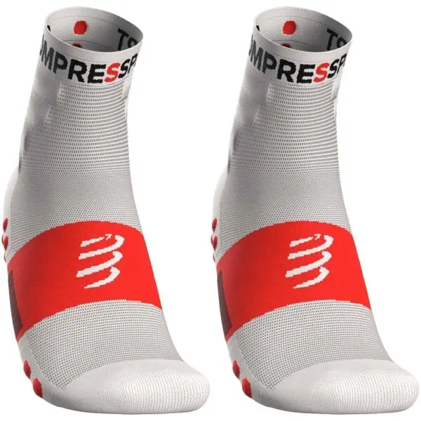 Compressport Compressport TRAINING SOCKS 2-PACK Спортни (велосипедни)чорапи, бяло, размер