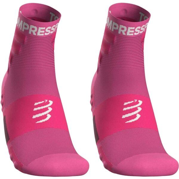Compressport Compressport TRAINING SOCKS 2-PACK Спортни (велосипедни)чорапи, розово, размер