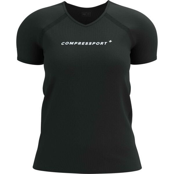 Compressport Compressport TRAINING SS LOGO TSHIRT W Дамска термо тениска, черно, размер
