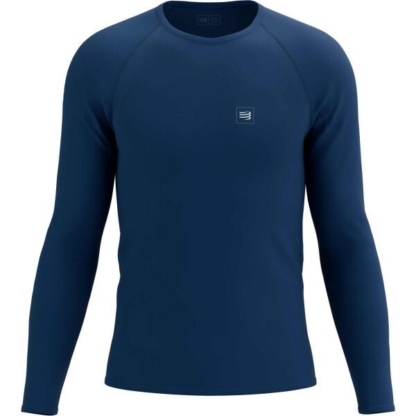 Compressport Compressport TRAINING TSHIRT LS Мъжка блуза за бягане, синьо, размер