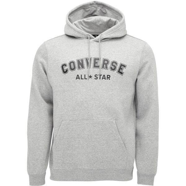 Converse Converse CLASSIC FIT ALL STAR SINGLE SCREEN PRINT HOODIE BB Универсален суитшърт, сиво, размер