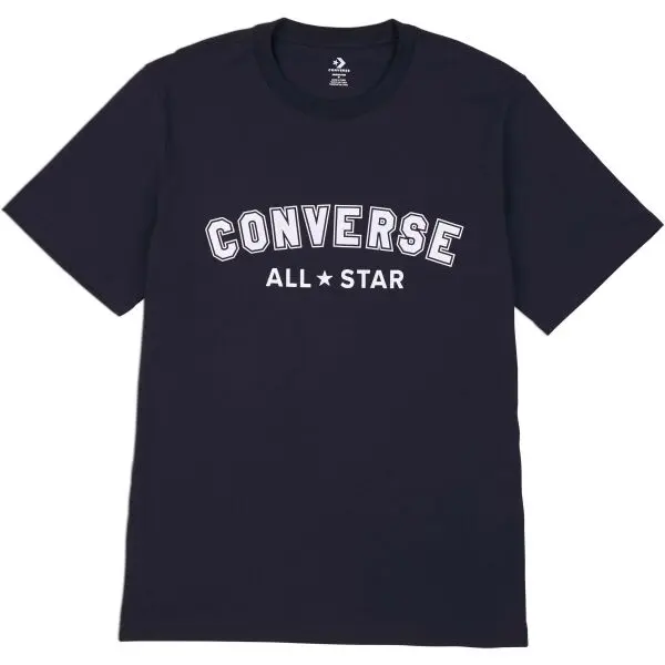 Converse Converse CLASSIC FIT ALL STAR SINGLE SCREEN PRINT Универсална тениска, черно, размер