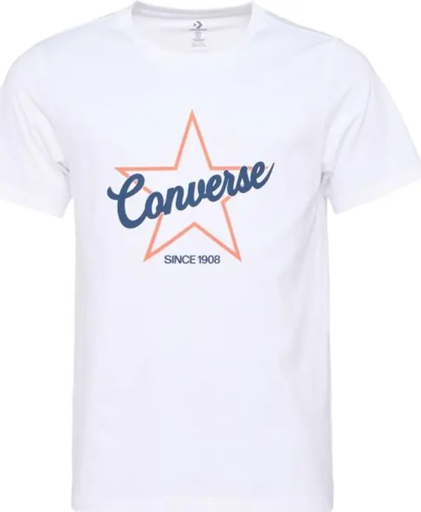 Converse Converse CLASSIC Мъжка тениска, бяло, размер