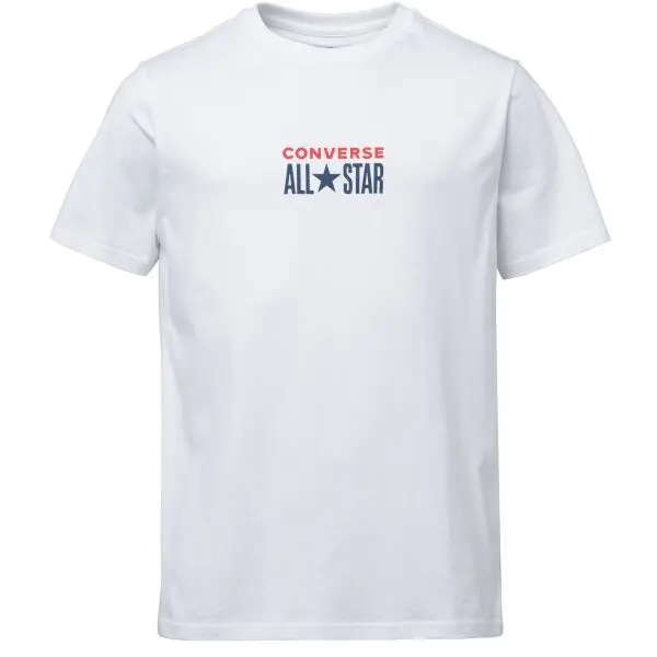 Converse Converse CTAS TAG TEE Мъжка тениска, бяло, размер