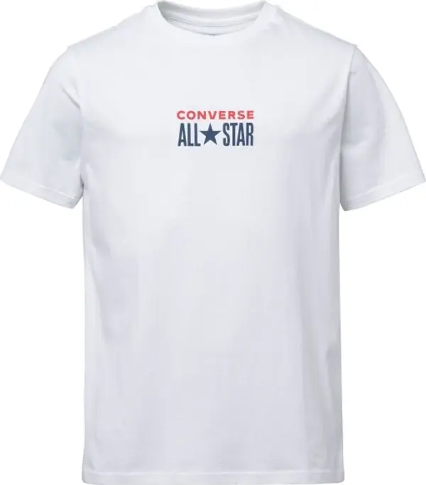 Converse Converse CTAS TAG TEE Мъжка тениска, бяло, размер