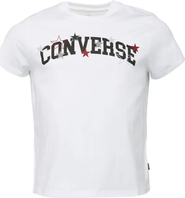 Converse Converse CVRS STAR RETRO TEE Мъжка тениска, бяло, размер