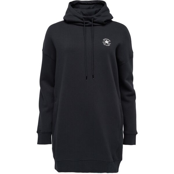 Converse Converse LONGLINE EMBROIDERY Дамска рокля, черно, размер